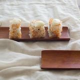 Maxbell Wooden Napkin Holder Sushi Plate Rectangular Towel Tray Dish Deep Color - Aladdin Shoppers
