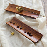 Maxbell Wooden Napkin Holder Sushi Plate Rectangular Towel Tray Dish Deep Color - Aladdin Shoppers