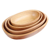 Maxbell Wooden Salad Serving Bowl Boatshape Fruits Salads Single Bowl Extra Small - Aladdin Shoppers