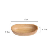 Maxbell Wooden Salad Serving Bowl Boatshape Fruits Salads Single Bowl Extra Small - Aladdin Shoppers