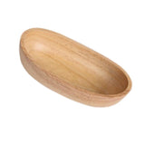 Maxbell Wooden Salad Serving Bowl Boatshape Fruits Salads Single Bowl Extra Small - Aladdin Shoppers