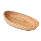 Maxbell Wooden Salad Serving Bowl Boatshape Fruits Salads Single Bowl Small - Aladdin Shoppers