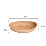 Maxbell Wooden Salad Serving Bowl Boatshape Fruits Salads Single Bowl Small - Aladdin Shoppers