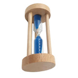 Maxbell Wooden Sandglass Hourglass Sand Clock Timers Desktop Clock 3 Minute Blue - Aladdin Shoppers