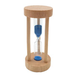 Maxbell Wooden Sandglass Hourglass Sand Clock Timers Desktop Clock 3 Minute Blue - Aladdin Shoppers