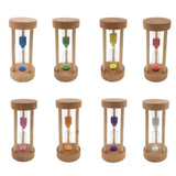 Maxbell Wooden Sandglass Hourglass Sand Clock Timers Desktop Clock 3 Minute Blue - Aladdin Shoppers