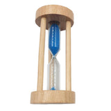 Maxbell Wooden Sandglass Hourglass Sand Clock Timers Desktop Clock 3 Minute Blue - Aladdin Shoppers