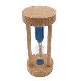 Maxbell Wooden Sandglass Hourglass Sand Clock Timers Desktop Clock 3 Minute Blue - Aladdin Shoppers