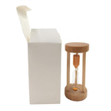 Maxbell Wooden Sandglass Hourglass Sand Clock Timers Desktop Clock 3 Minute Orange - Aladdin Shoppers