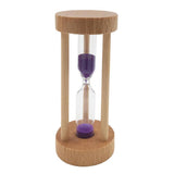 Maxbell Wooden Sandglass Hourglass Sand Clock Timers Desktop Clock 3 Minute Purple - Aladdin Shoppers