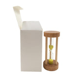 Maxbell Wooden Sandglass Hourglass Sand Clock Timers Desktop Clock 3 Minute Yellow - Aladdin Shoppers