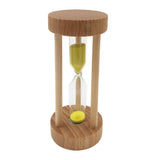 Maxbell Wooden Sandglass Hourglass Sand Clock Timers Desktop Clock 3 Minute Yellow - Aladdin Shoppers