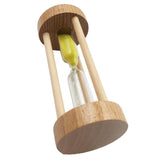 Maxbell Wooden Sandglass Hourglass Sand Clock Timers Desktop Clock 3 Minute Yellow - Aladdin Shoppers