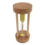 Maxbell Wooden Sandglass Hourglass Sand Clock Timers Desktop Clock 3 Minute Yellow - Aladdin Shoppers