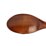 Maxbell Wooden Spoons Long Handled Kids Rice Soup Dessert Tea Spoon Brown Kinking - Aladdin Shoppers