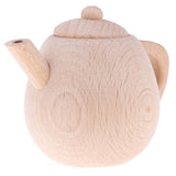 Maxbell Wooden Tea Pot Kitchen Accessories For Childrens Tea Party Pretend Play - Aladdin Shoppers