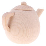 Maxbell Wooden Tea Pot Kitchen Accessories For Childrens Tea Party Pretend Play - Aladdin Shoppers