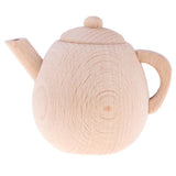 Maxbell Wooden Tea Pot Kitchen Accessories For Childrens Tea Party Pretend Play - Aladdin Shoppers