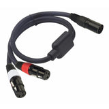 Maxbell XLR 5Pin Male to Dual 3Pin Female 2CH Camera Audio Cable Cord XLR Plug Lead - Aladdin Shoppers