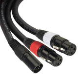 Maxbell XLR 5Pin Male to Dual 3Pin Female 2CH Camera Audio Cable Cord XLR Plug Lead - Aladdin Shoppers