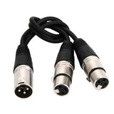 Maxbell XLR Splitter Female To Dual Male Y 3-Pin Audio Balanced Microphone Cable - Aladdin Shoppers