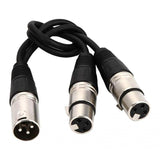 Maxbell XLR Splitter Female To Dual Male Y 3-Pin Audio Balanced Microphone Cable - Aladdin Shoppers