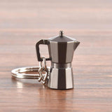 Maxbell Zinc Alloy Coffee Tamper Keyring Keychain Coffee Accessory Moka pot - Aladdin Shoppers