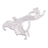 Mermaid Metal Cutting Dies Stencil for DIY Scrapbooking Photo Album Decoration Embossing Paper Cards Decorative Crafts Mermaid Die Cuts Handmade Gifts, 6.6x14.9cm - Aladdin Shoppers