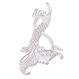 Mermaid Metal Cutting Dies Stencil for DIY Scrapbooking Photo Album Decoration Embossing Paper Cards Decorative Crafts Mermaid Die Cuts Handmade Gifts, 6.6x14.9cm - Aladdin Shoppers