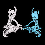 Mermaid Metal Cutting Dies Stencil for DIY Scrapbooking Photo Album Decoration Embossing Paper Cards Decorative Crafts Mermaid Die Cuts Handmade Gifts, 6.6x14.9cm - Aladdin Shoppers