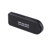 Micro USB OTG to USB 2.0 Adapter SD/Micro SD Card Reader with standard USB Male (Black) - Aladdin Shoppers