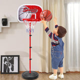 Mini Adjustable Basketball Hoop Stand (21-59 Inch), Kids Indoor Outdoor Ball Sport Toy Gift - Aladdin Shoppers