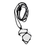 Natural Stone Ore Pendant Necklace White Crystal Original Stone Pendants - Aladdin Shoppers