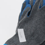 New Men / Woman Textured Rubber Palm Work Garden Wrist Glove Cotton-Polyester Blue Gray - Aladdin Shoppers