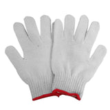 Maxbell Pack Of 1 Pair White Protective Knit Work Gloves, 900g Roving, 90% COTTON - breathable, lightweight & comfortable