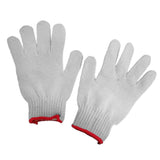 Pack Of 1 Pair White Protective Knit Work Gloves, 900g Roving, 90% COTTON - breathable, lightweight & comfortable - Aladdin Shoppers