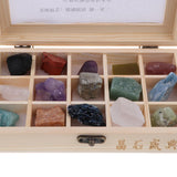 Pack of 15 Rock & Mineral Specimens Collection Kit Earth Geology Science Educational Toy for Kids - Aladdin Shoppers