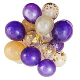 Pack of 20 Foil Confetti Latex Balloons Wedding Birthday Party Decoration 12 Inch - Aladdin Shoppers