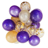 Pack of 20 Foil Confetti Latex Balloons Wedding Birthday Party Decoration 12 Inch - Aladdin Shoppers