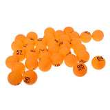 Pack of 50 Ping Pong Balls PP Material 40mm Training Table Tennis Ball Lucky Dip Gaming Lottery Washable Number.51-100 - Aladdin Shoppers