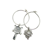 Pack of 6 Alloy Wine Charms Pendant Glasses Ring Wedding Party Table Centerpieces - Aladdin Shoppers
