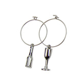 Pack of 6 Alloy Wine Charms Pendant Glasses Ring Wedding Party Table Centerpieces - Aladdin Shoppers