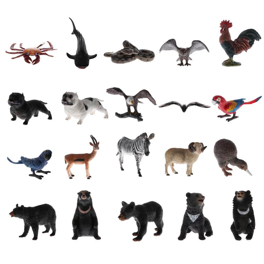 Plastic Realistic Wildlife Jungle Forest Animals Crab Action Figure Toys Playset, Kids Toddler Nature Toys Home Decor Collectibles - Aladdin Shoppers