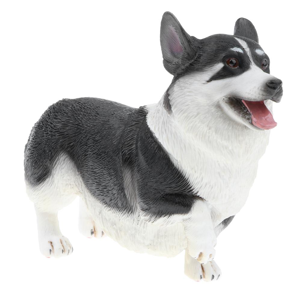 Plastic Realistic Wildlife Jungle Forest Ocean Animals Corgis Dog Action Figure Toys Pet Playset, Eduactional Toys For Kids Toddler Collectibles #B - Aladdin Shoppers