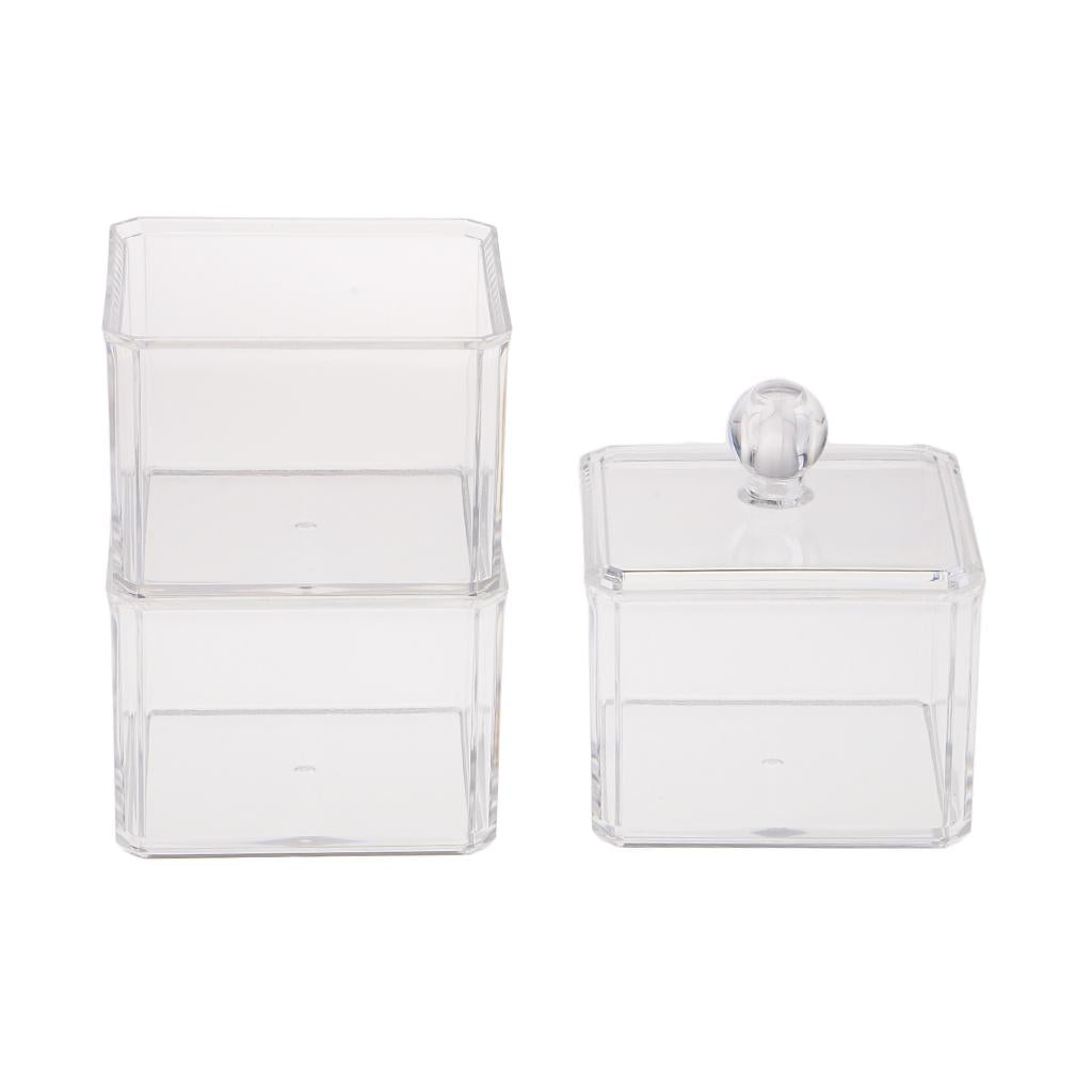 Premium Quality Multi-purse 3 Layers Clear Acrylic Storage Box Containers for Cosmetic Makeup Organizer Kitchen Food Coffee Storage Bathroom Container - Aladdin Shoppers