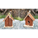 Preservative Rustic Wooden Bird House Handcrafts Birdhouse Home Garden Decoration - Aladdin Shoppers