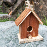 Preservative Rustic Wooden Bird House Handcrafts Birdhouse Home Garden Decoration - Aladdin Shoppers