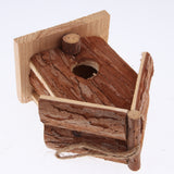 Preservative Rustic Wooden Bird House Handcrafts Birdhouse Home Garden Decoration - Aladdin Shoppers