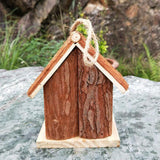 Preservative Rustic Wooden Bird House Handcrafts Birdhouse Home Garden Decoration - Aladdin Shoppers