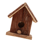 Preservative Rustic Wooden Bird House Handcrafts Birdhouse Home Garden Decoration - Aladdin Shoppers